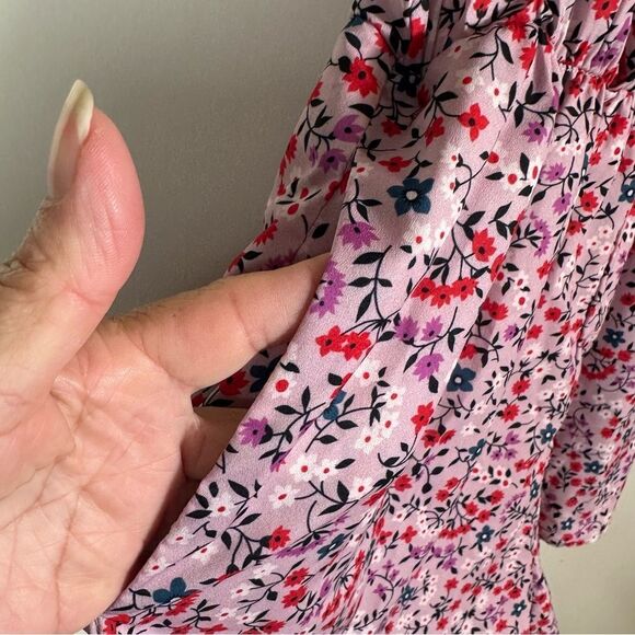 Lulu's Pink and Red Floral romper - Picture 7 of 12